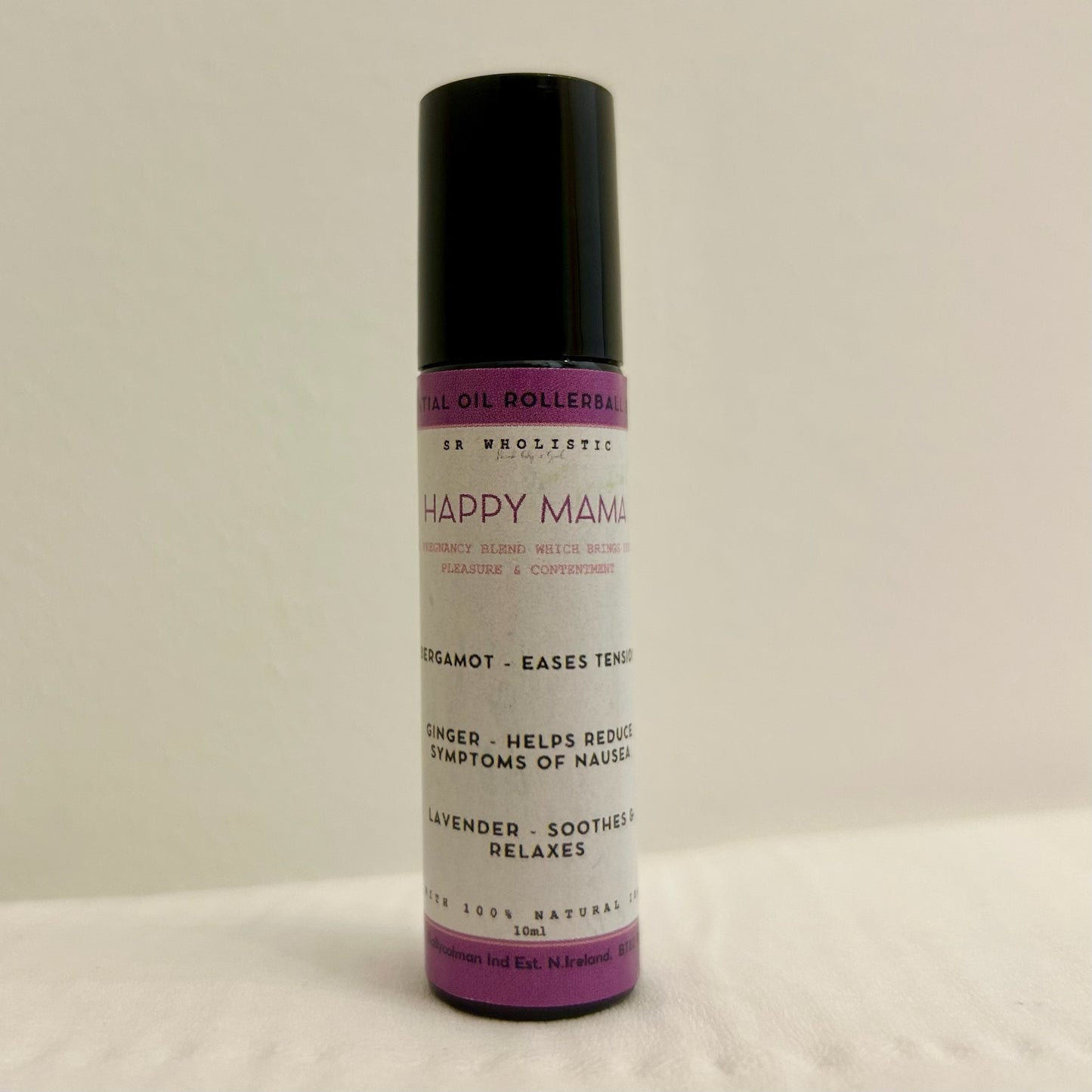 Happy Mama pregnancy safe essential oil rollerball blend - ginger, bergamot & lavender