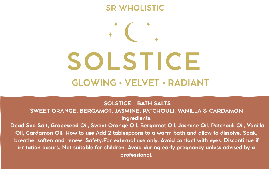 "Solstice" Aromatherapy Bath Salts