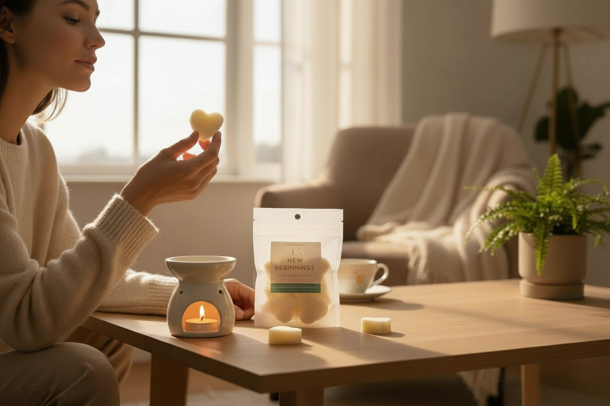 Lady about to use New Beginnings Wax Melts