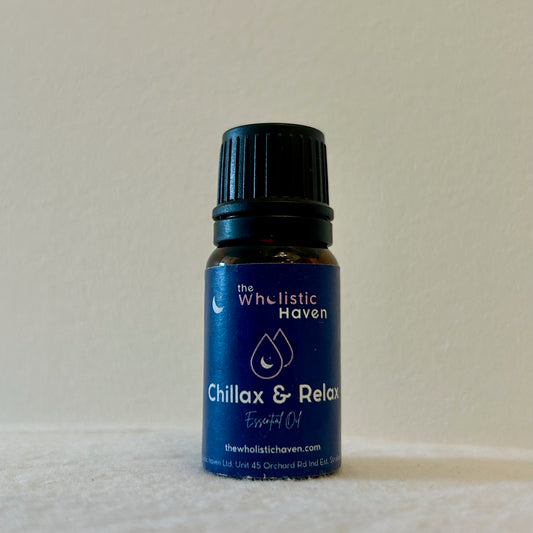 10ml Chillax & Relax Essential Oil Blend – Cedarwood, Geranium & Bergamot