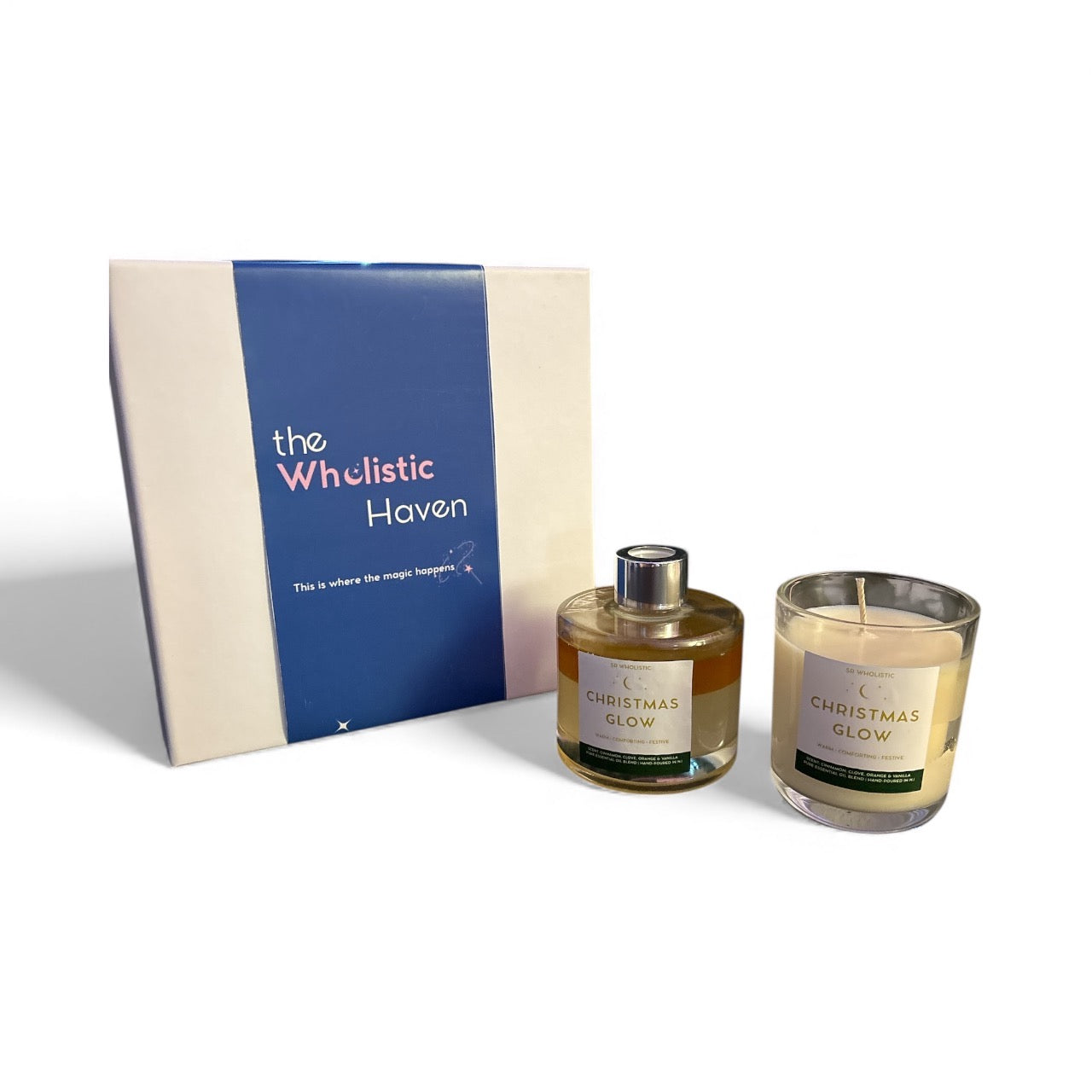 Christmas Glow Candle & Reed Diffuser Gift Set 