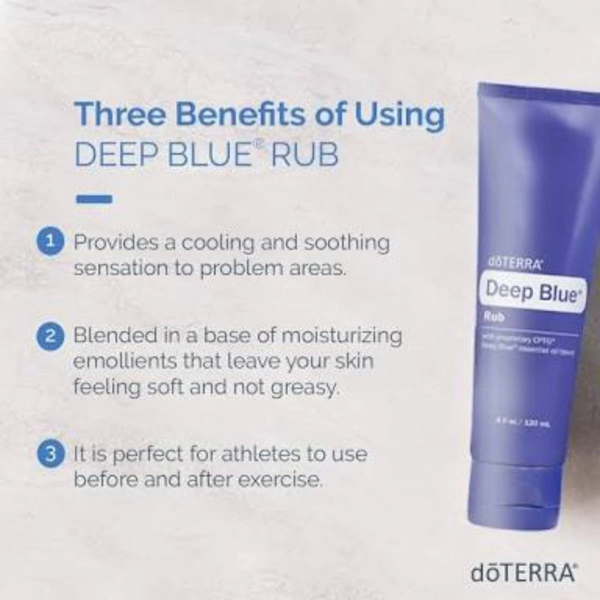 Buy doTERRA Deep Blue – Essential Oil & Rub for Muscle Relief - Benefits and why you need it 
