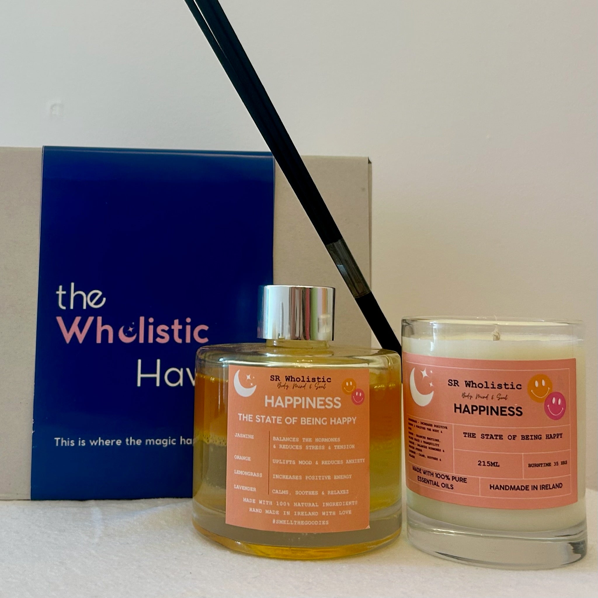 Wholistic Haven aromatherapy set - Jasmine, Lavender, Lemongrass & Orange