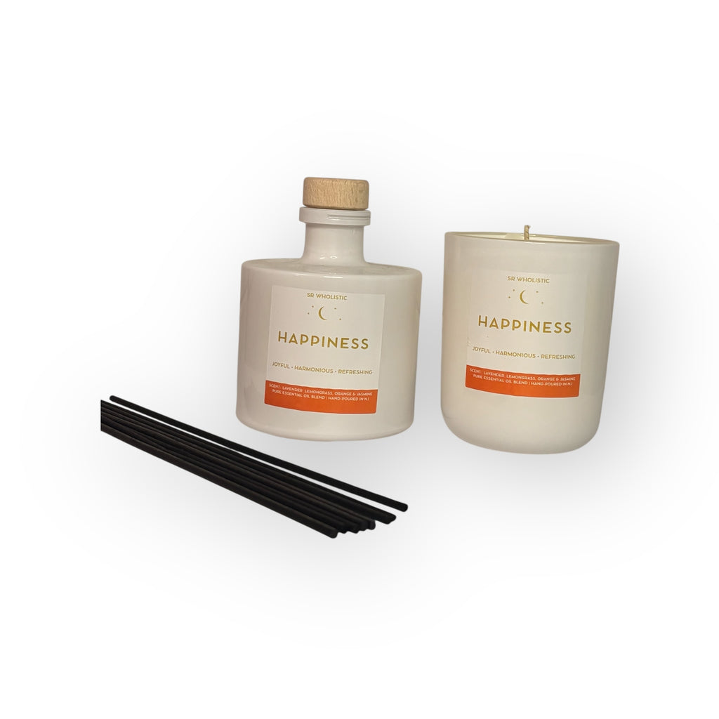 HAPPINESS CANDLE & REED DIFFUSER 