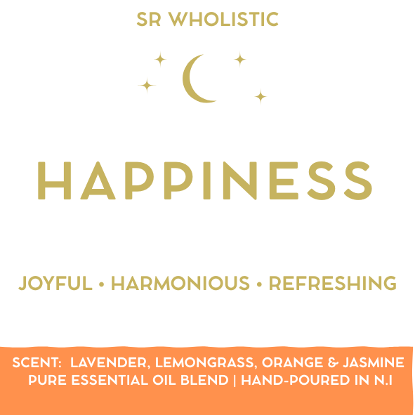 Happiness Candle & Reed Diffuser Set – Jasmine, Lemongrass, Orange & Lavender