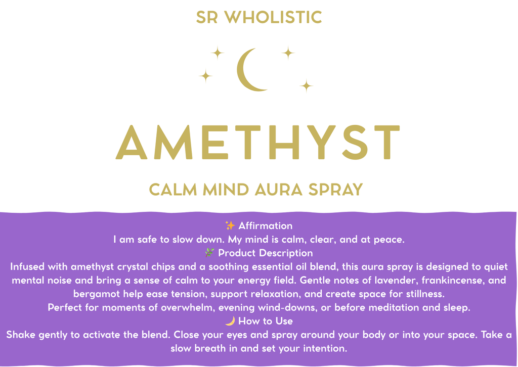 Amethyst Aura Moon Mist 50ml | Lavender, Frankincense & Bergamot