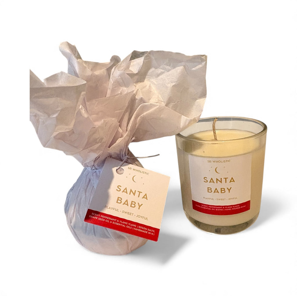 Santa Baby - Candle & Bath bomb Gift Set