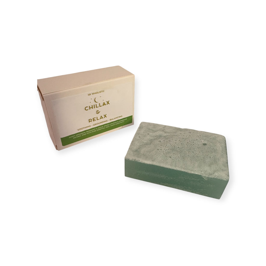Chillax & Relax Aromatherapy Soap – Cedarwood, Geranium & Bergamot