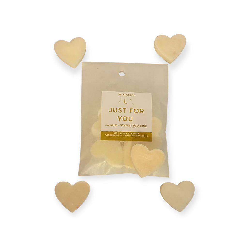"Just for You" Wax Melts – Lavender & Jasmine (5 Heart Melts)