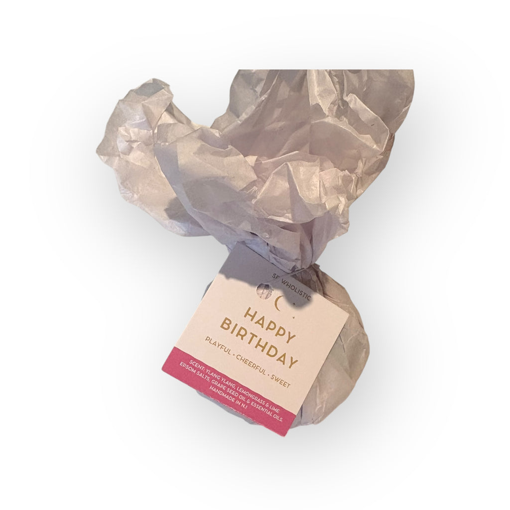 "Happy Birthday" Aromatherapy Bath Bomb