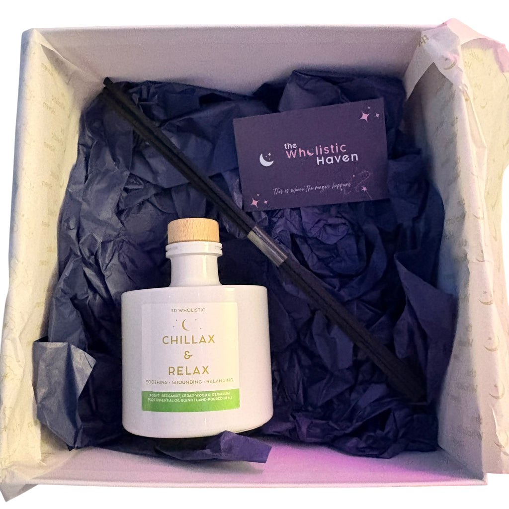 Chillax & Relax Reed Diffuser – Bergamot, Geranium & Cedarwood | 200ml