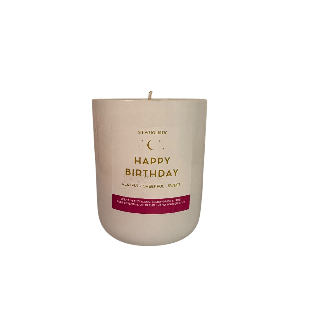 "Happy Birthday" Aromatherapy Soy Wax Candle