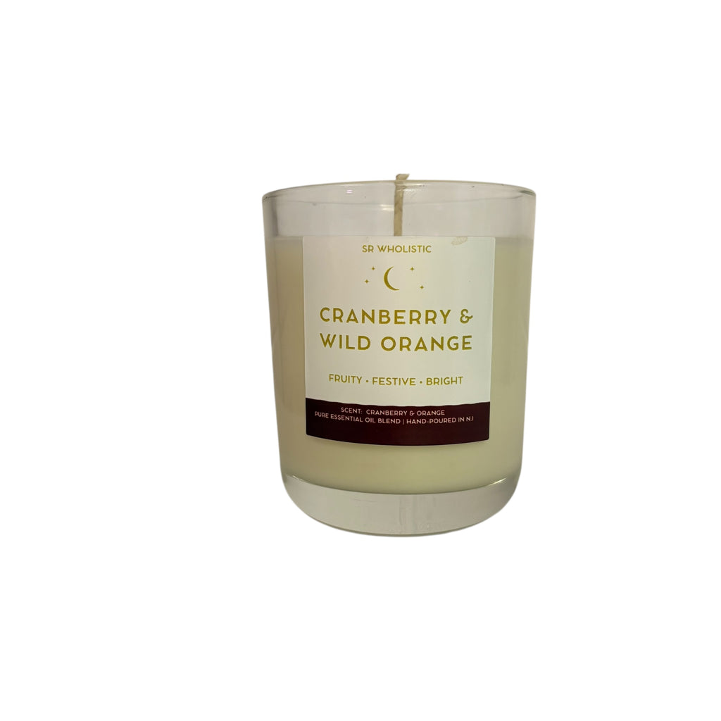 "Cranberry & Wild Orange" Aromatherapy Soy Wax Candle