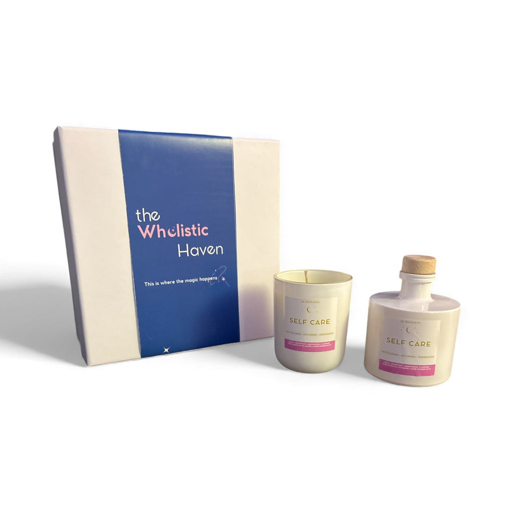 Self Care Candle & Reed Diffuser Set – Jasmine, Lemongrass & Grapefruit