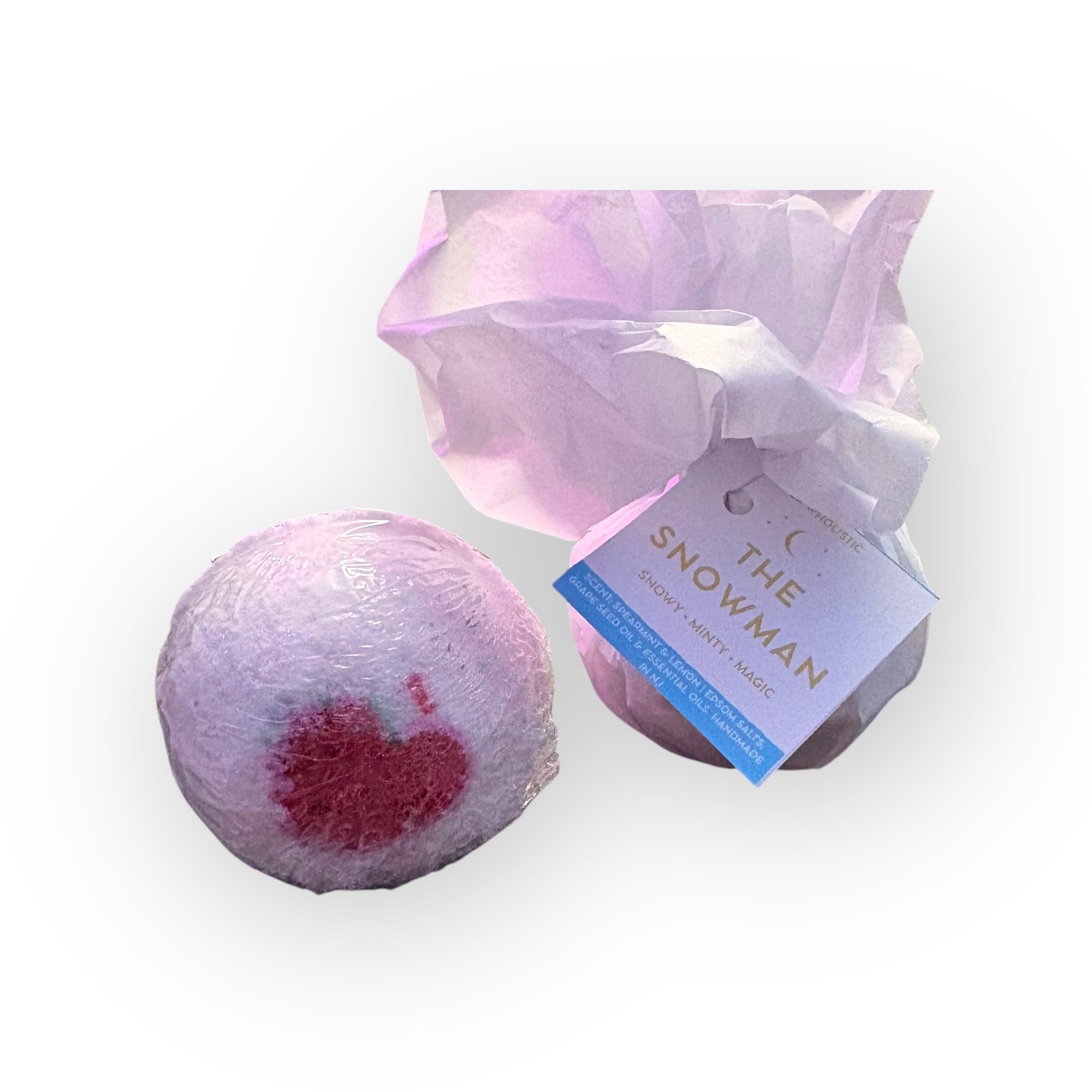 The Snowman bath bomb & wrapped 