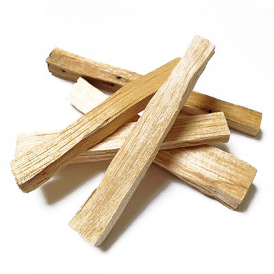 Wooden sticks on a white background
