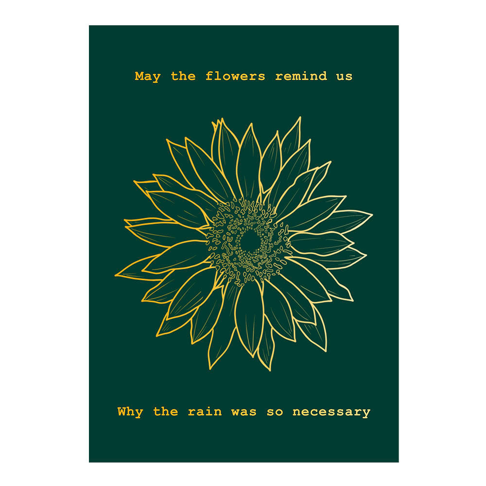 Sunflower Affirmation illustrative print